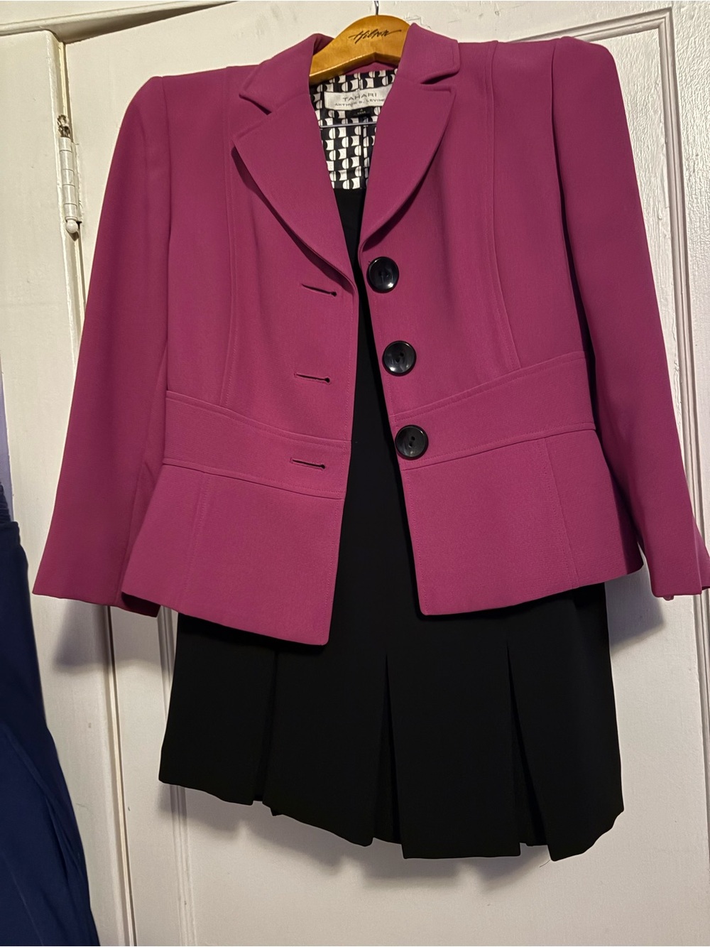 Women's Pink Blazer and Skirt Set